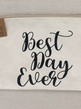 New Best Day Ever! Ivory Canvas Bag